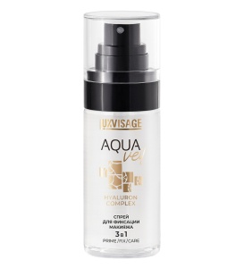Luxvisage Aqua Veil Hyaluron Complex Спрей для фиксации макияжа 3 в1 Prime Fix Care
