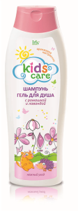 Iris Kids Care Детский Шампунь и Гель д/душа РОМАШКА  и ЛАВАНДА 400мл/12шт