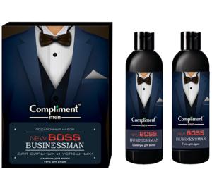 Compliment ПН №1771-2 men New Boss Businessman (Шампунь 250 мл + Гель для душа 250 мл) арт.919494