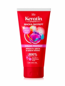 Фотография Iris Маска-Эксперт COLOR PROTECT Яркость цвета и блеск волос (KERATIN PROGRAM) • 180мл