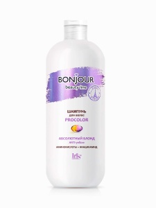 Iris BONJOUR Beauty Line Шампунь абсолютный блонд PROCOLOR, 500 мл