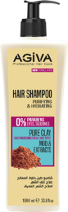 Фотография AGIVA Шампунь для волос • Чистая Глина • Очищение и Увлажнение • 1000 Мл