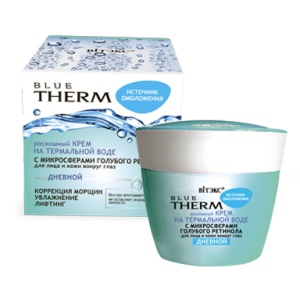 Фотография Витекс Blue Therm Источник Омоложения • Роскошный Крем ДНЕВНОЙ для лица и кожи вокруг глаз 45мл, код 46 60
