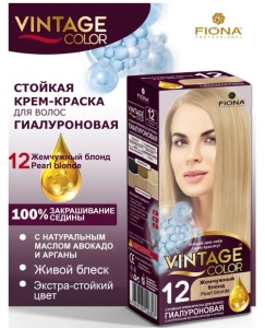 Фотография Fiona Краска для волос • Жемчужный Блонд • Тон 12 • Vintage Color