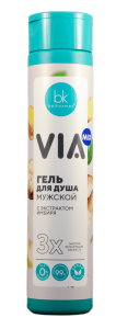 Фотография Белкосмекс Гель для душа • мужской • с экстрактом Имбиря • VIA mix • 320г