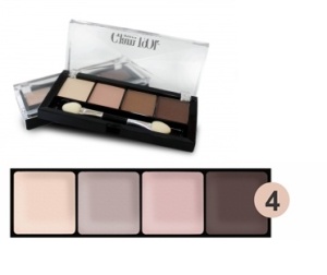 Л-В Тени д/век Glam Look 4-х цветные тон 4 ,Лиловая  Арт.К850