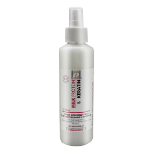 Фотография Эксклюзив-косметик MILK PROTEIN & KERATIN • СПРЕЙ-кондиционер ВОССТАНОВЛЕНИЕ И ПИТАНИЕ 250 г
