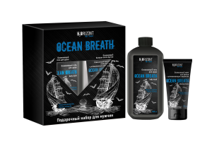 Фотография Family Cosmetics Подарочный набор • Н2Orizont Ocean Breath • Освежающий Гель для душа, 500мл + Освежающий Бальзам после бритья, 150мл • арт.FPN-10474