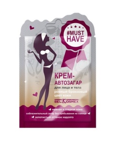 БК MUSTHAVE Крем автозагар для лица и тела ровный бронзовый цвет кожи 10г/120шт