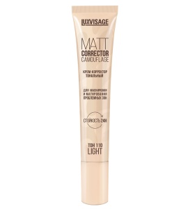 LuxVisage Крем-Корректор тональный тон110 Light Matt Corrector Camouflage для маскировки и матирован