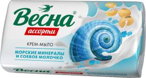 Фотография ПКК Весна Мыло • 90гр •  Морские Минералы и Соевое молочко • арт.6206