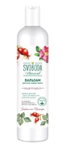 Фотография Свобода косметика Бальзам-ополаскиватель • Svoboda Natural • для окрашенных волос • с экстрактом Шиповника и Шелковым протеином • 430 мл • арт.1182671