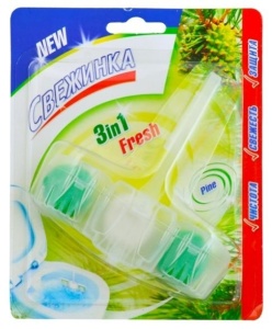 Свежинка Освежитель-Блистер WC 3в1 Fresh Pine 40г
