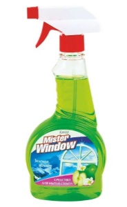 ROMAX  Mister Window Средство для мытья стёкол ЗЕЛЁНОЕ ЯБЛОКО, 500мл