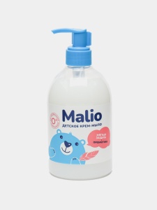Фотография  ЭФКО Жидкое крем-мыло "MALIO" Детское МЯГКАЯ ЗАЩИТА с пребиотиком,500г арт.80929