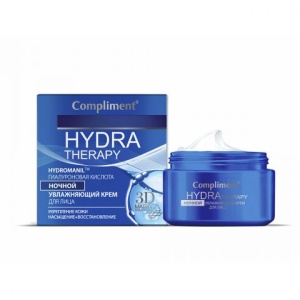 Фотография Compliment HYDRA THERAPY Крем для лица ночной увлажняющий, 50мл • арт.875702