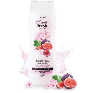 Фотография Витекс EXOTIC • FRESH Крем-гель для душа 515мл ИНЖИР и САКУРА, код 01 37