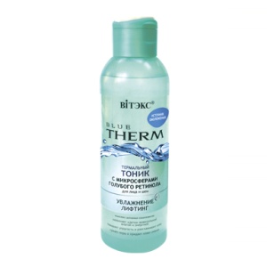 ВИТЭКС BLUE THERM ИСТОЧНИК ОМОЛОЖ.  Термальный ТОНИК д/лица и шеи с микросферами голубого ретинола 1