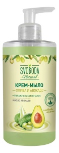 Фотография Свобода косметика Крем-Мыло Жидкое Svoboda Natural • Олива и Авокадо • • 430мл • арт.1072779
