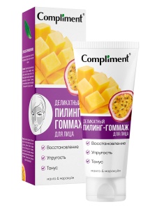 Compliment Деликатный ПилингГоммаж для лица МАНГО  и МАРАКУЙЯ, 80мл, арт.915526