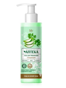 Фотография  Iris ПРИРОДНАЯ АПТЕКА Гель для умывания ОЧИЩАЮЩИЙ, 190мл