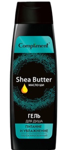 Фотография  Compliment Парфюмированный Гель для душа с маслом ШИ, Питание и увлажнение, 400мл арт.918299
