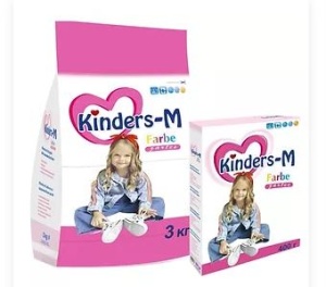 Фотография Бархим ДЕТСКИЙ • Порошок стиральный •  Kinders-M Farbe • Универсальный • 400г