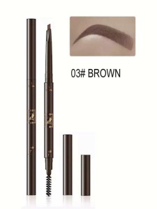 NV-807-3 Карандаш для бровей механический со щёточкой КОРИЧНЕВЫЙ