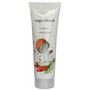 LIV DELANO SUPERFOOD Гель для душа КОКОС  и ЛИЧИ, 250мл