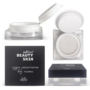 Фотография  БЕЛИТА Beauty Skin Пудра Рассыпчатая без талька тон 100 Прозрачный, 6 г