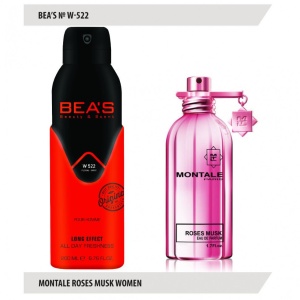 Фотография Beas Парфюмированный дезодорант • For Women • W522 • Montale Roses Musk • 200мл