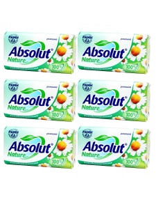Фотография Абсолют Мыло • 90гр • Ромашка Антибактериальное, комплект из 6 шт.