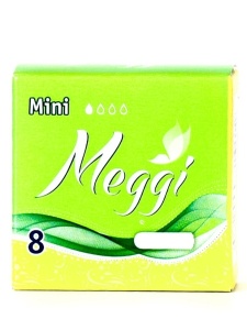 MEGGI Тампоны женские гигиенические MINI NEW MEG 8шт, арт.MEG708