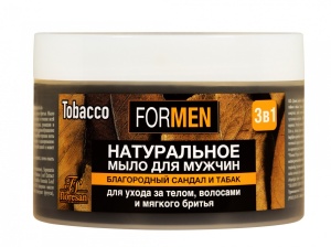 Флоресан Натуральное мыло для мужчин для ухода за телом, волосами и мягкого бритья 3 в1 