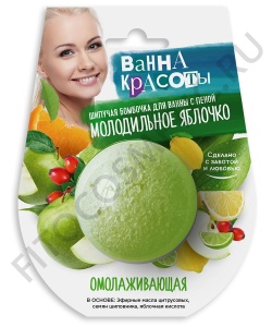 Арт.7382 ФИТО К Шипучая бомбочка для ванны Омолаживающая серии 