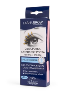 Фотография  FLORESAN Lash&Brow Сыворотка Активатор роста бровей и ресниц SOS восстановление, 9 мл арт.Ф-541