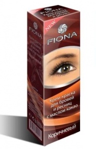 Fiona крем-краска для БРОВЕЙ и РЕСНИЦ Коричневый /40 шт./