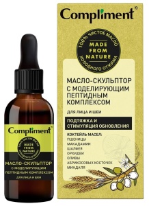 Фотография Compliment МАСЛО-СКУЛЬПТОР с моделирующим пептидным комплексом для лица и шеи, 27мл • арт.912860