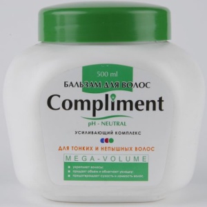 Compliment Бальзам для тонких волос MEGA-VOLUME 500мл/12шт арт.6225