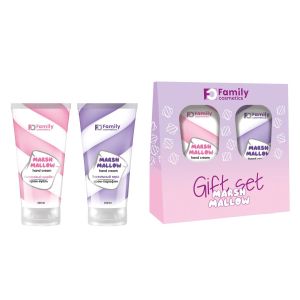 Фотография Family Cosmetics Подарочный набор • Для женщин • Marshmallow • Крем-парафин для рук ВАНИЛЬ +Крем-вуаль для рук МАЛИНА • арт.FPN-10502