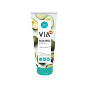 Фотография Белкосмекс Бальзам-Кондиционер для волос • с витамином Е • VIA mix • 180г