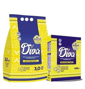Фотография Бархим DIVA • Порошок стиральный •  Для РУЧНОЙ СТИРКИ • 400г
