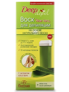 Фотография Флоресан Воск для депиляции • с экстрактом АЛОЭ ВЕРА, 100мл • арт.Ф-422W