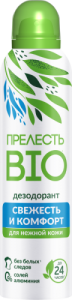 Фотография Прелесть Дезодорант спрей • BIO • Свежесть и Комфорт • Для нежной кожи • 150мл • арт.21-189