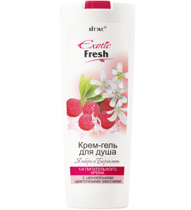 Фотография Витекс EXOTIC • FRESH Крем-гель для душа ЯМБЕРИ И БЕРГАМОТ 500мл, код 01 56