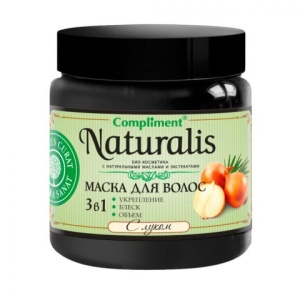 Фотография Compliment Naturalis Маска для волос с ЛУКОМ (укрепление-блеск-объём) 500 мл • арт. 798375