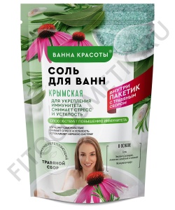 Арт.7394 ФИТО К Соль д/ванн Крымская серии Ванна красоты 500г+30 мл
