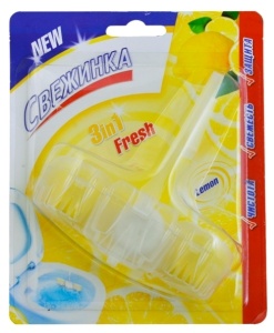 Свежинка Освежитель-Блистер WC 3в1 Fresh Лимон 40г