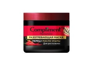 Compliment Naturalis Маска для роста волос разогревающая ПЕРЕЦ+МАСЛО УСЬМЫ, 500мл/12шт арт. 912143