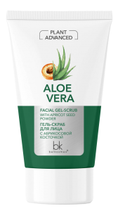 БК PLANT ADVANCED Aloe Vera ГЕЛЬ -СКРАБ для лица с абрикосовой косточкой, 120г